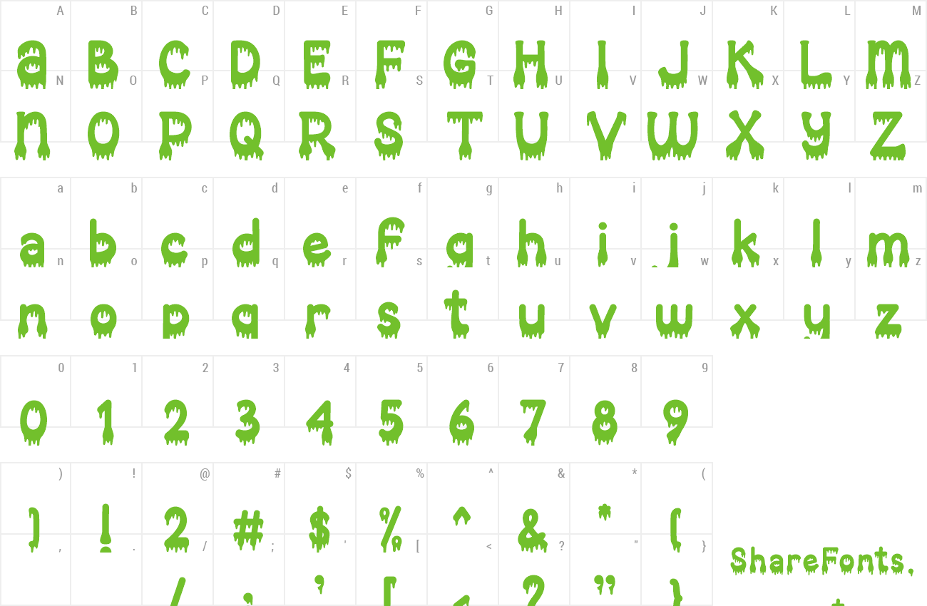 Font October Nightmare preview